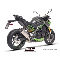 KAWASAKI Z900 (2020 - 2024) - Euro 16 Escape SC1-S titanio (SIN protector carbono)