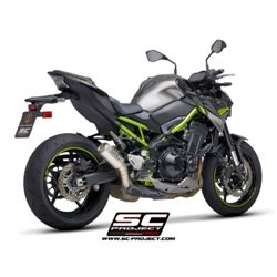 KAWASAKI Z900 A2 (2020 - 2024) - Euro 6 Escape CR-T titanio, con malla antipiedras