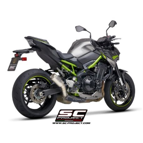 KAWASAKI Z900 A2 (2020 - 2024) - Euro 6 Escape CR-T titanio, con malla antipiedras