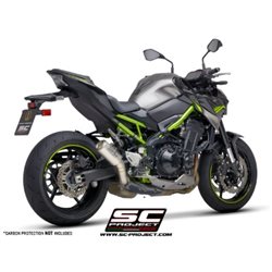 KAWASAKI Z900 A2 (2020 - 2024) - Euro 8 Escape CR-T titanio, con malla antipiedras (SIN protector carbono)