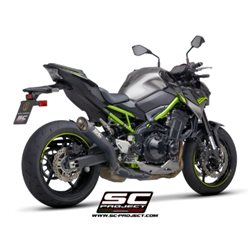 KAWASAKI Z900 A2 (2020 - 2024) - Euro 10 Escape S1 titanio, negro mate