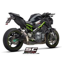 KAWASAKI Z900 (2017 - 2019) - Euro 4 Escape CR-T carbono, con malla antipiedras