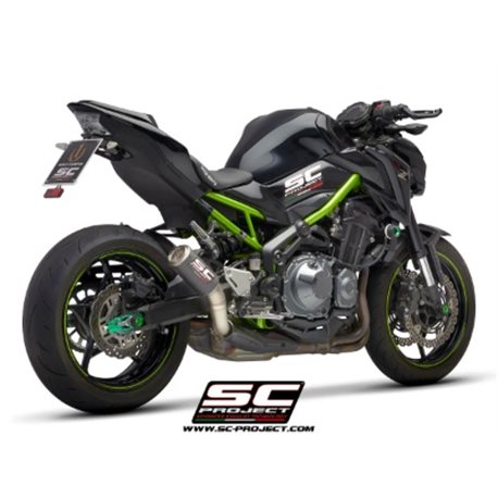 KAWASAKI Z900 (2017 - 2019) - Euro 4 Escape CR-T carbono, con malla antipiedras