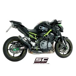 KAWASAKI Z900 (2017 - 2019) - Euro 9 Escape S1 titanio, negro mate