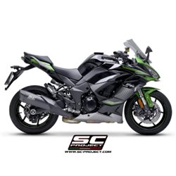 KAWASAKI NINJA 1000 SX (2021 - 2024) - Euro 6 Escape SC1-R titanio, negro mate