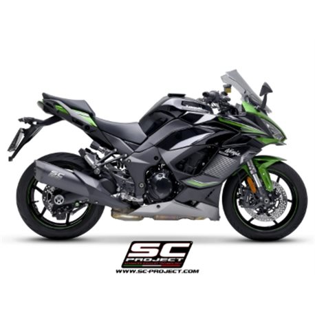 KAWASAKI NINJA 1000 SX (2021 - 2024) - Euro 6 Escape SC1-R titanio, negro mate