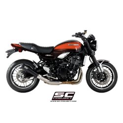 KAWASAKI Z900 RS (2018 - 2020) - Cafe Escape Conico 70s acero inoxidable, negro mate