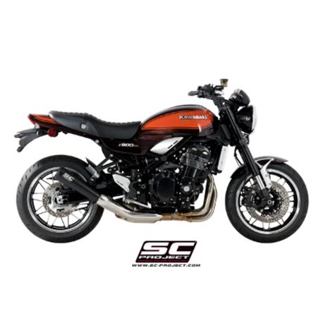 KAWASAKI Z900 RS (2018 - 2020) - Cafe Escape Conico 70s acero inoxidable, negro mate