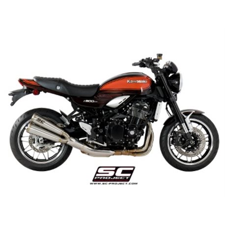 KAWASAKI Z900 RS (2018 - 2020) - Cafe Escape Twin Conico 70s acero inoxidable