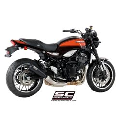 KAWASAKI Z900 RS (2021 - 2024) Escape Conico 70s acero inoxidable, negro mate