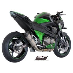 KAWASAKI Z800 (2012 - 2016) Escape Oval titanio