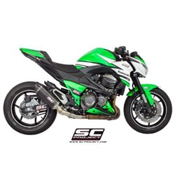 KAWASAKI Z800 e version (2012 - 2016) Escape Oval carbono