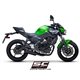 KAWASAKI NINJA 650 (2021 - 2022) Línea de escape completa 2-1 acero inoxidable, con escape SC1-R GT titanio negro mate