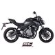 KAWASAKI Z650 (2017 - 2019) Línea de escape completa 2-1 acero inoxidable, con escape SC1-R GT titanio negro mate