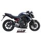 KAWASAKI ER6N - ER6F (2005 - 2011) Escape Oval carbono