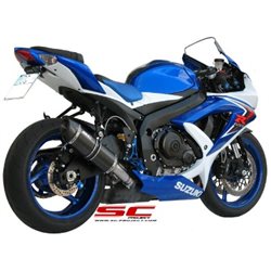 SUZUKI GSX-R600 - GSX-R750 (2008 - 2010) Escape Oval carbono