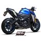 SUZUKI GSX-S1000 (2021 - 2025) Escape CR-T carbono, con malla antipiedras