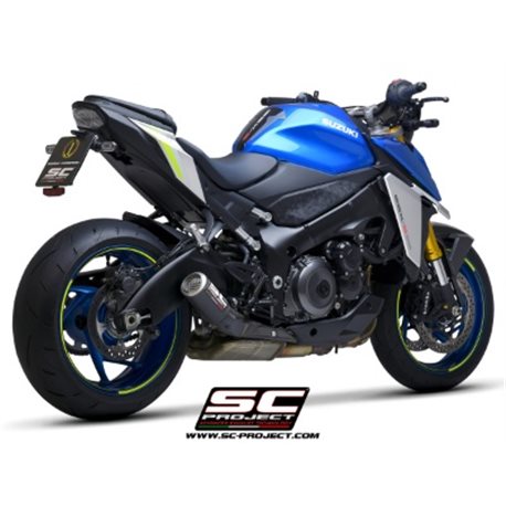 SUZUKI GSX-S1000 (2021 - 2025) Escape CR-T carbono, con malla antipiedras