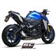 SUZUKI GSX-S1000 (2021 - 2025) Escape CR-T titanio, con malla antipiedras