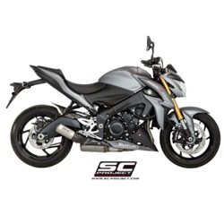 SUZUKI GSX-S1000 (2017- 2020) - F Escape CR-T titanio, con malla antipiedras