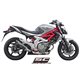 SUZUKI GLADIUS 650 (2009 - 2015) Escape Oval carbono