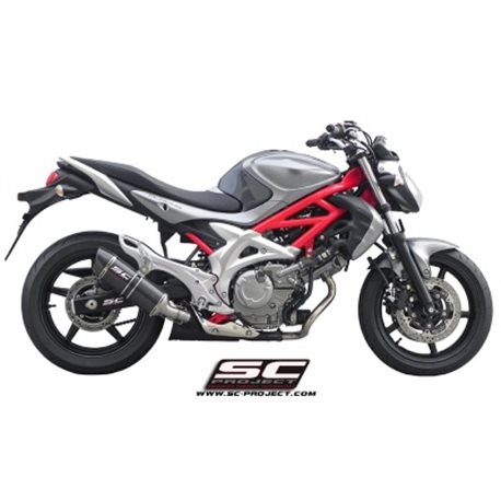 SUZUKI GLADIUS 650 (2009 - 2015) Escape Oval carbono