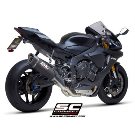 YAMAHA YZF R1 (2020 - 2025) - R1M Escape SC1-R carbono (350 mm), con supresor de catalizador