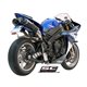 YAMAHA YZF R1 (2009 - 2014) Par de escapes Oval carbono