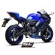 YAMAHA YZF R7 (2021 - 2024) Línea de escape completa 2-1 acero inoxidable, con escape S1 acero inoxidable