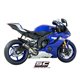 YAMAHA YZF R6 Race (2021 - 2025) Escape CR-T carbono, posición alta