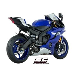 YAMAHA YZF R6 Race (2021 - 2025) Escape CR-T carbono, posición baja