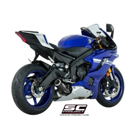 YAMAHA YZF R6 Race (2021 - 2025) Escape CR-T carbono, posición baja