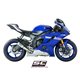 YAMAHA YZF R6 Race (2021 - 2025) Escape CR-T titanio, posición alta