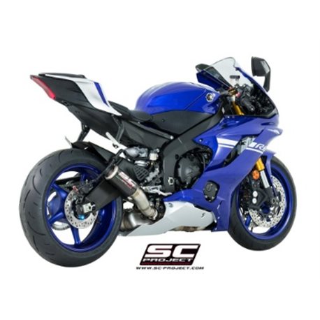 YAMAHA YZF R6 (2017 - 2020) Escape CR-T carbono, posición alta