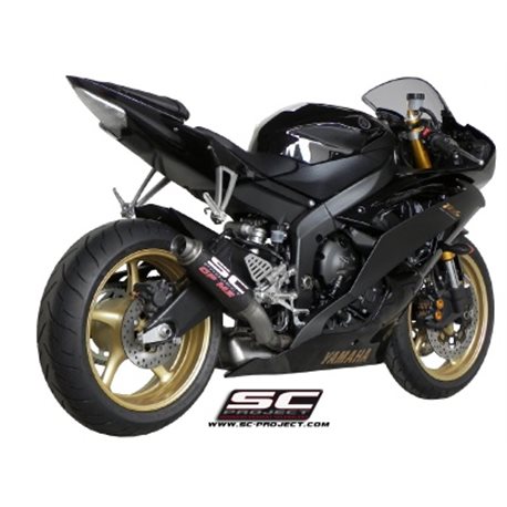 YAMAHA YZF R6 (2006 - 2016) Escape GP-M2 carbono, posición alta