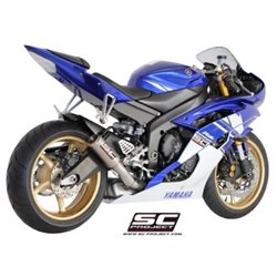 YAMAHA YZF R6 (2006 - 2016) Escape CR-T titanio, posición alta