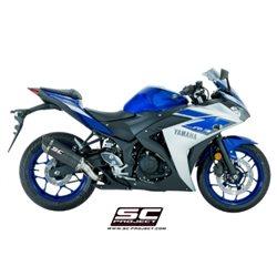 YAMAHA YZF R3 (2015 - 2017) Escape Oval carbono