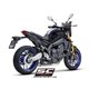 YAMAHA MT-09 (2021 - 2023) Línea de escape completa 3-1 acero inoxidable, con escape STR-1