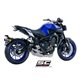 YAMAHA MT-09 (2017 - 2020) Línea de escape completa 3-1 acero inoxidable, con escape S1 titanio