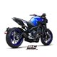 YAMAHA MT-09 (2017 - 2020) Línea de escape completa 3-1 acero inoxidable, con escape S1, negro mate