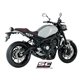 YAMAHA MT-09 (2014 - 2016) Línea de escape completa 3-1 acero inoxidable, con escape Conic acero inoxidable, negro mate