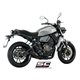 YAMAHA MT-07 (2017 - 2020) Línea de escape completa 2-1 acero inoxidable, con escape S1 titanio, negro mate