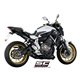 YAMAHA MT-07 (2013 - 2016) Línea de escape completa 2-1 acero inoxidable, con escape S1 acero inoxidable, negro mate