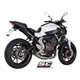 YAMAHA MT-07 (2013 - 2016) Línea de escape completa 2-1 acero inoxidable, con escape Conic acero inoxidable