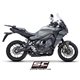 YAMAHA TRACER 9 (2021 - 2024) Línea de escape completa 3-1 acero inoxidable, con escape S1 acero inoxidable, negro mate