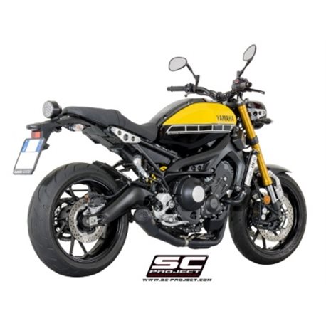 YAMAHA TRACER 900 (2015 - 2016) Línea de escape completa 3-1 acero inoxidable, con escape Conico 70s acero inoxidable, negro mat