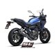 YAMAHA TRACER 700 (2020) - TRACER 7 (2021 - 2024) - GT - Euro 6 Línea de escape completa 2-1 acero inoxidable, negro mate, con e