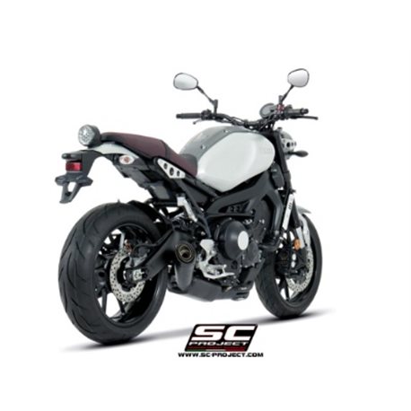 YAMAHA XSR 900 (2016 - 2020) Línea de escape completa 3-1 acero inoxidable, con escape S1, negro mate