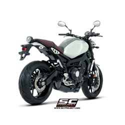 YAMAHA XSR 900 (2016 - 2020) Línea de escape completa 3-1 acero inoxidable, con escape Conico 70s acero inoxidable, negro mate