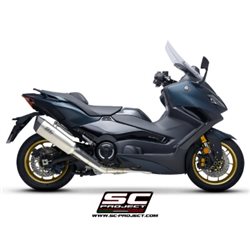 YAMAHA TMAX 560 (2022 - 2024) Línea de escape completa 2-1 acero inoxidable, con escape SC1-R titanio